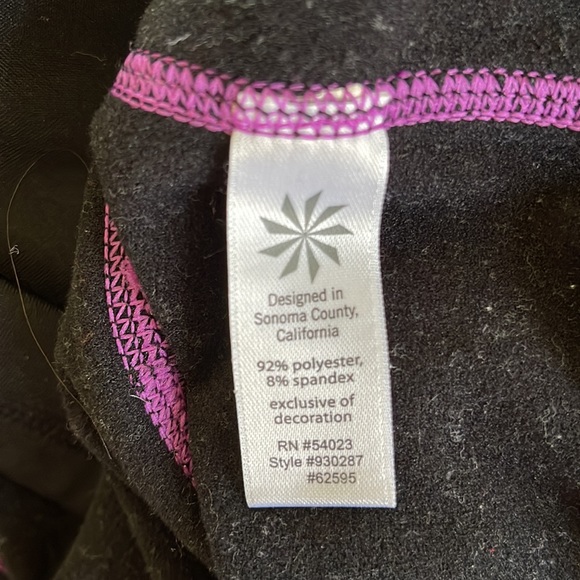 Athleta Plushtec Black Wrap Front Hoodie Jacket M - Picture 8 of 8